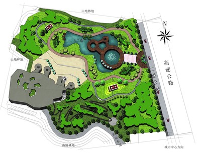 景觀彩平圖|空間|景觀設計|LHAI324- 站酷(ZCOOL)